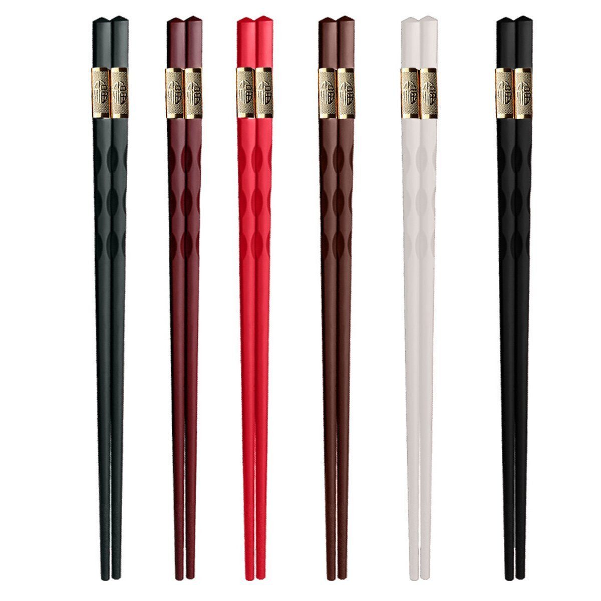 Henreal Essstäbchen Set Chinesische Essstäbchen Stäbchen Stäbe Chopsticks