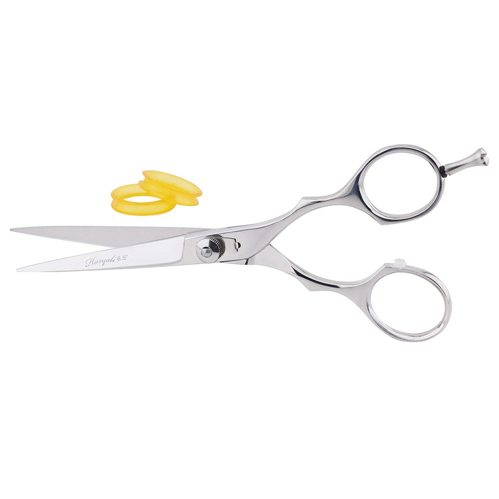 Haryali London Haarschere Friseurschere aus Edelstahl – Professionelle Haarschneideschere 6,5, (Set, 1x Schere), Eine 6,5 Zoll lange Schere ist ideal für den Salon.