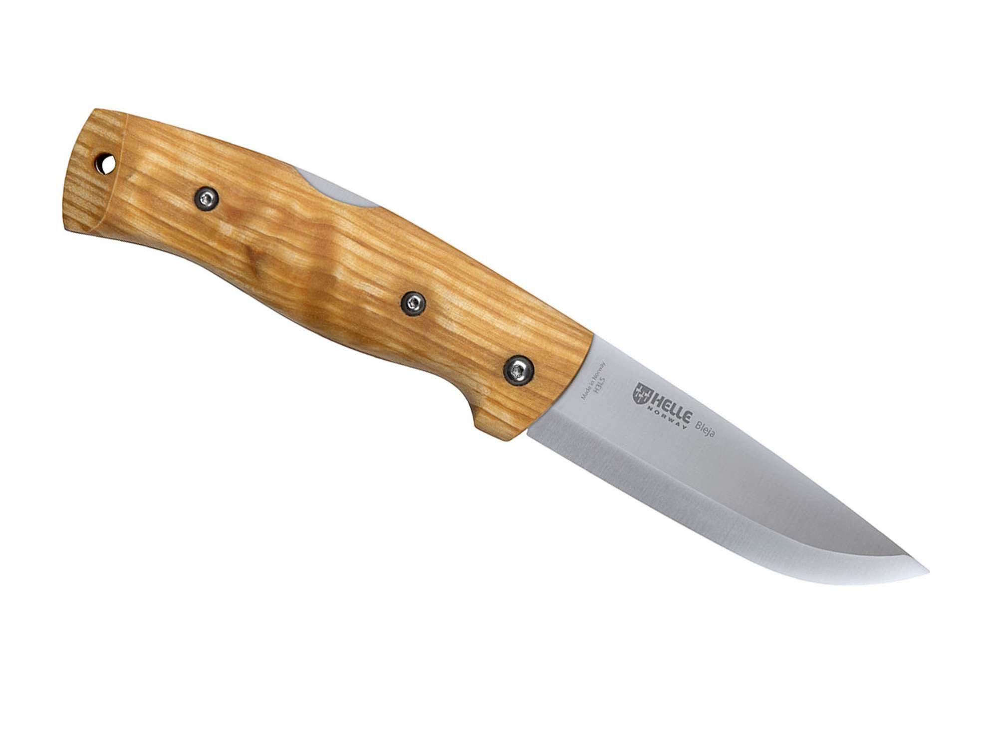 Helle Taschenmesser Helle Bleja Taschenmesser Laminatstahl Birke Leder