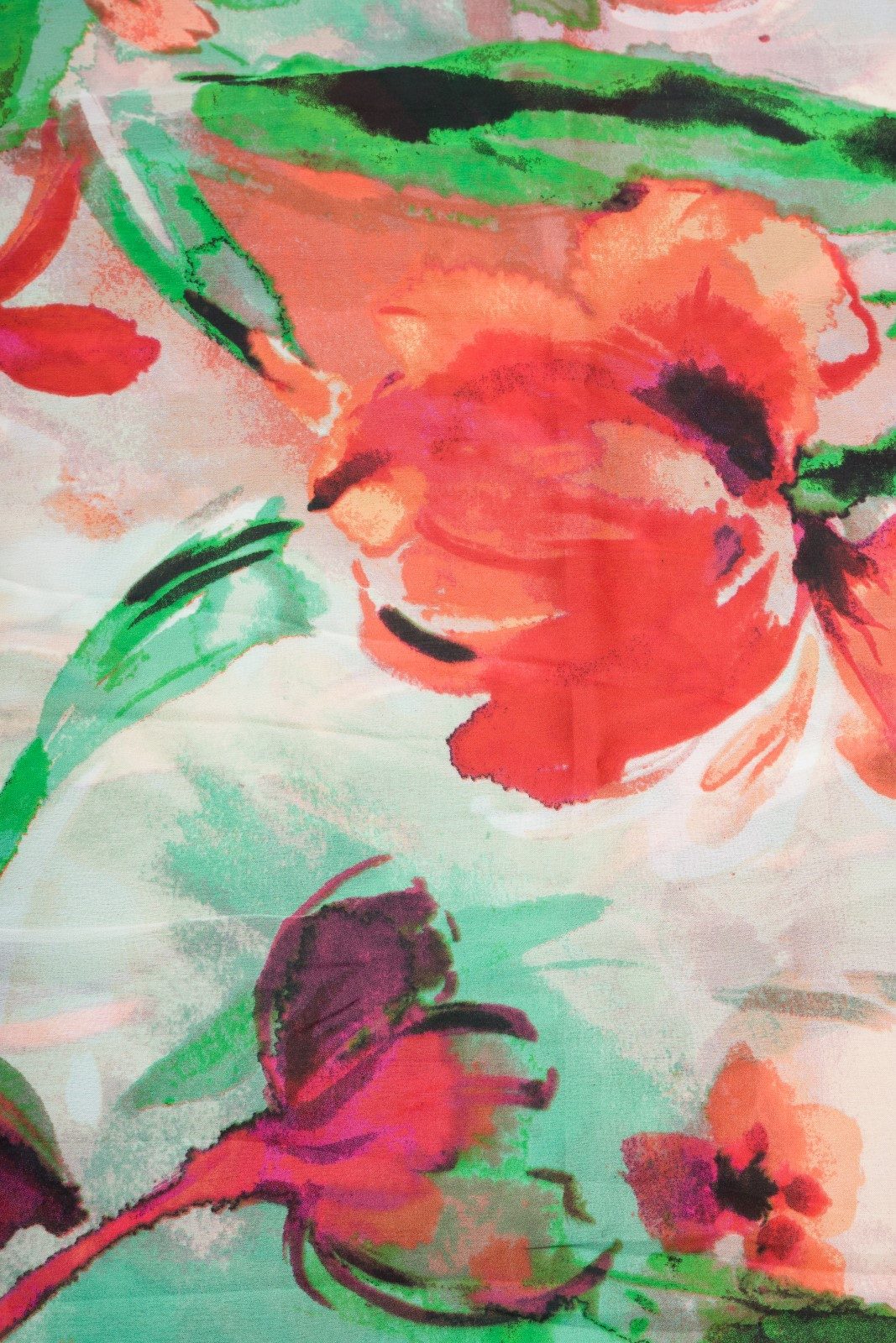 styleBREAKER Modeschal Schal mit Aquarell Blumen günstig online kaufen