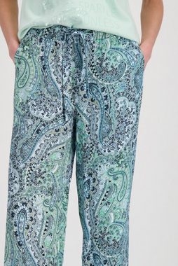 Monari Stoffhose Wide Leg Hose mit Paisley Muster