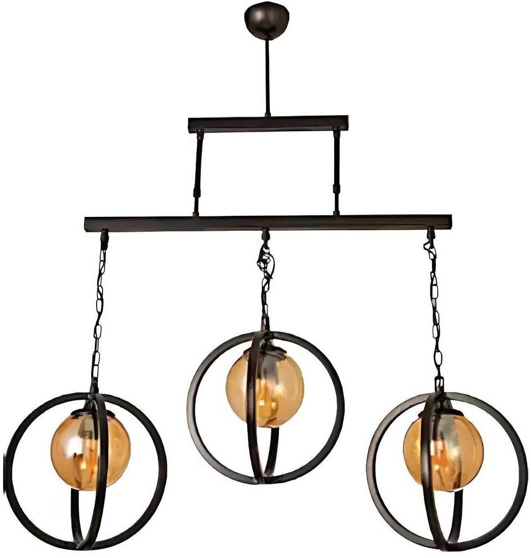 Xlmoebel Pendelleuchte Dunkel Chandelier Leuchte Glas elegant für das Wohnzimmer, Hergestellt in Europa