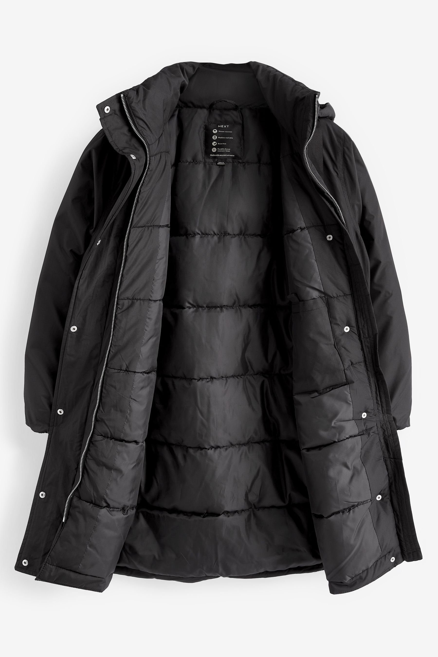 Next Steppmantel Langer wattierter Mantel, Kurzgröße günstig online kaufen