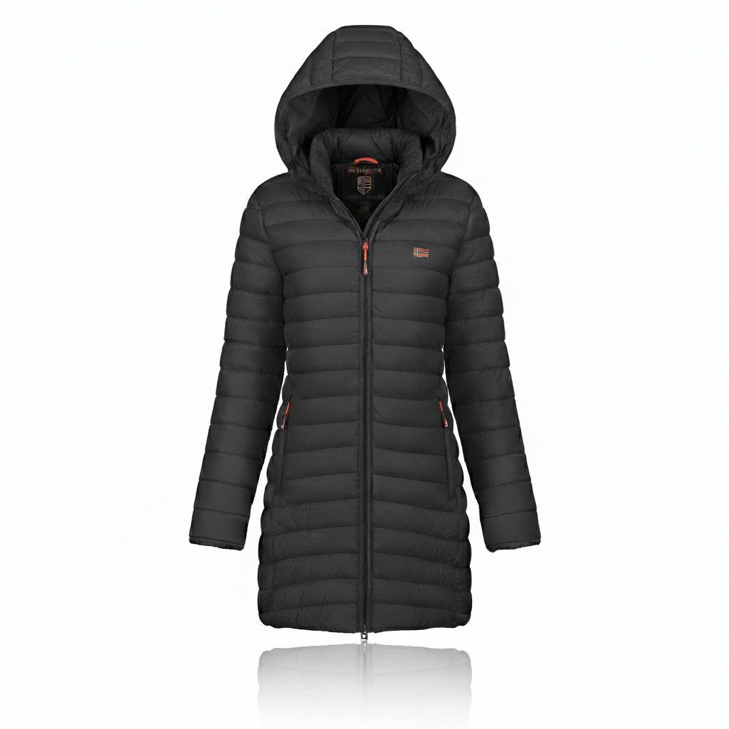 Geographical Norway Steppmantel Damen Outdoorjacke Lange Steppjacke Parka S-2XL