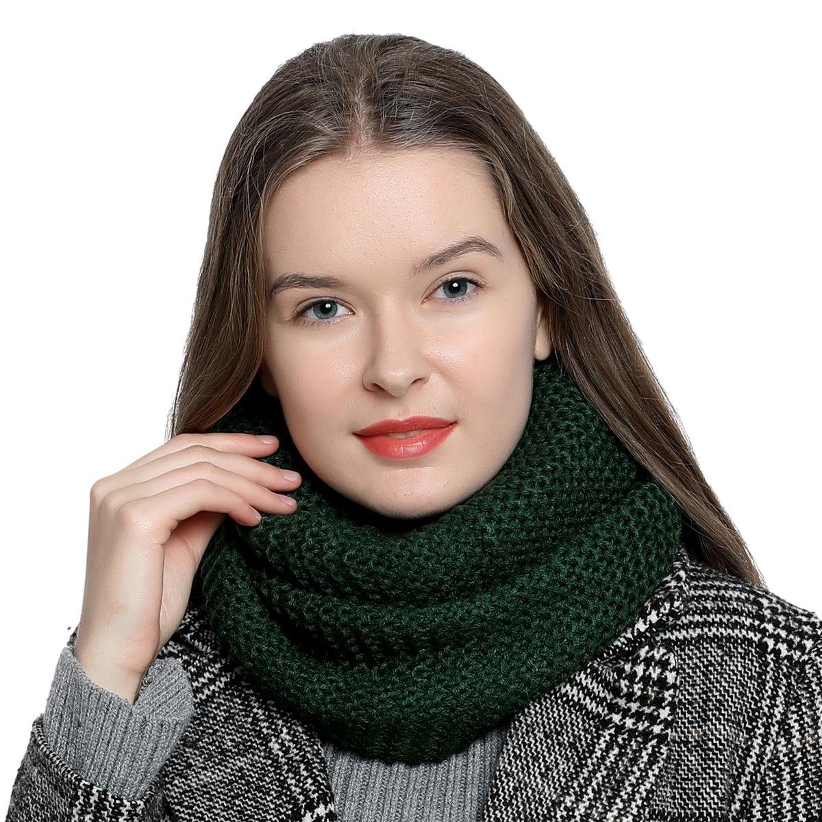 DonDon Schal Damen Winterschal Rundschal Schal, günstig online kaufen