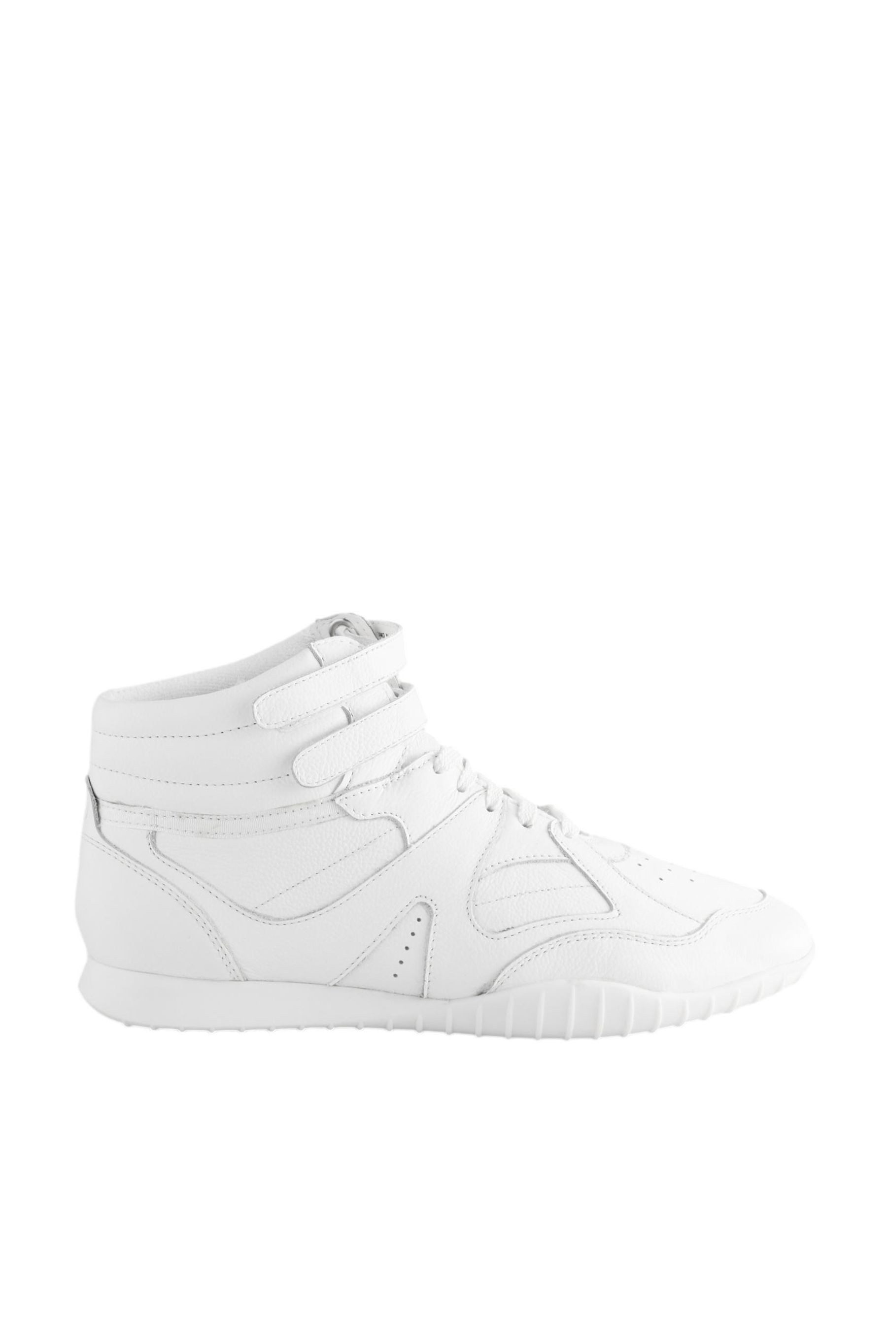 Self. Hoher Schnürsneaker aus Leder Sneaker