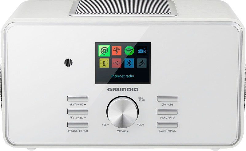 6000 Grundig RDS, mit (DAB), Internetradio, 28 Digitalradio FM-Tuner X W) (Digitalradio (DAB) DTR weiß