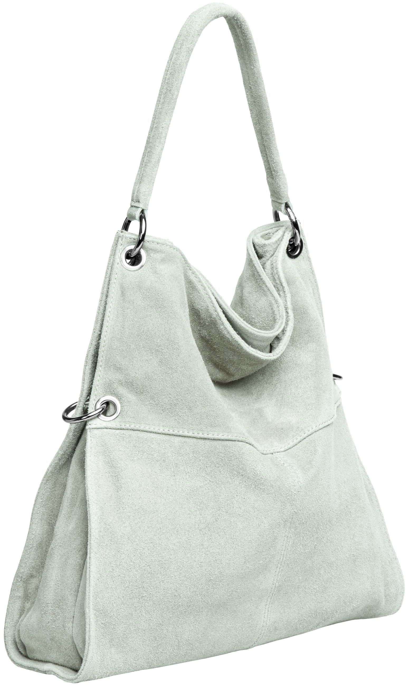 Caspar Schultertasche Große Vintage Damen Leder günstig online kaufen