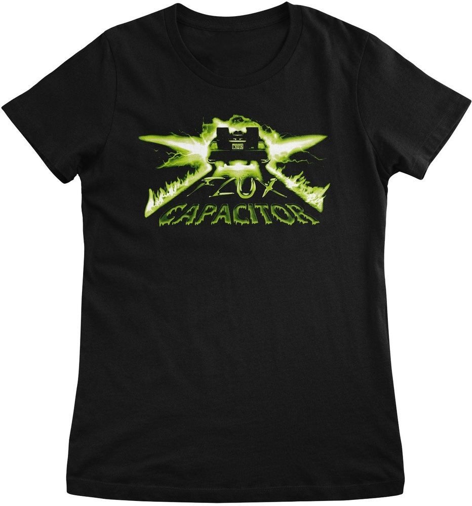 Back to the Future T-Shirt Neon Flux Capacitor Girly Tee