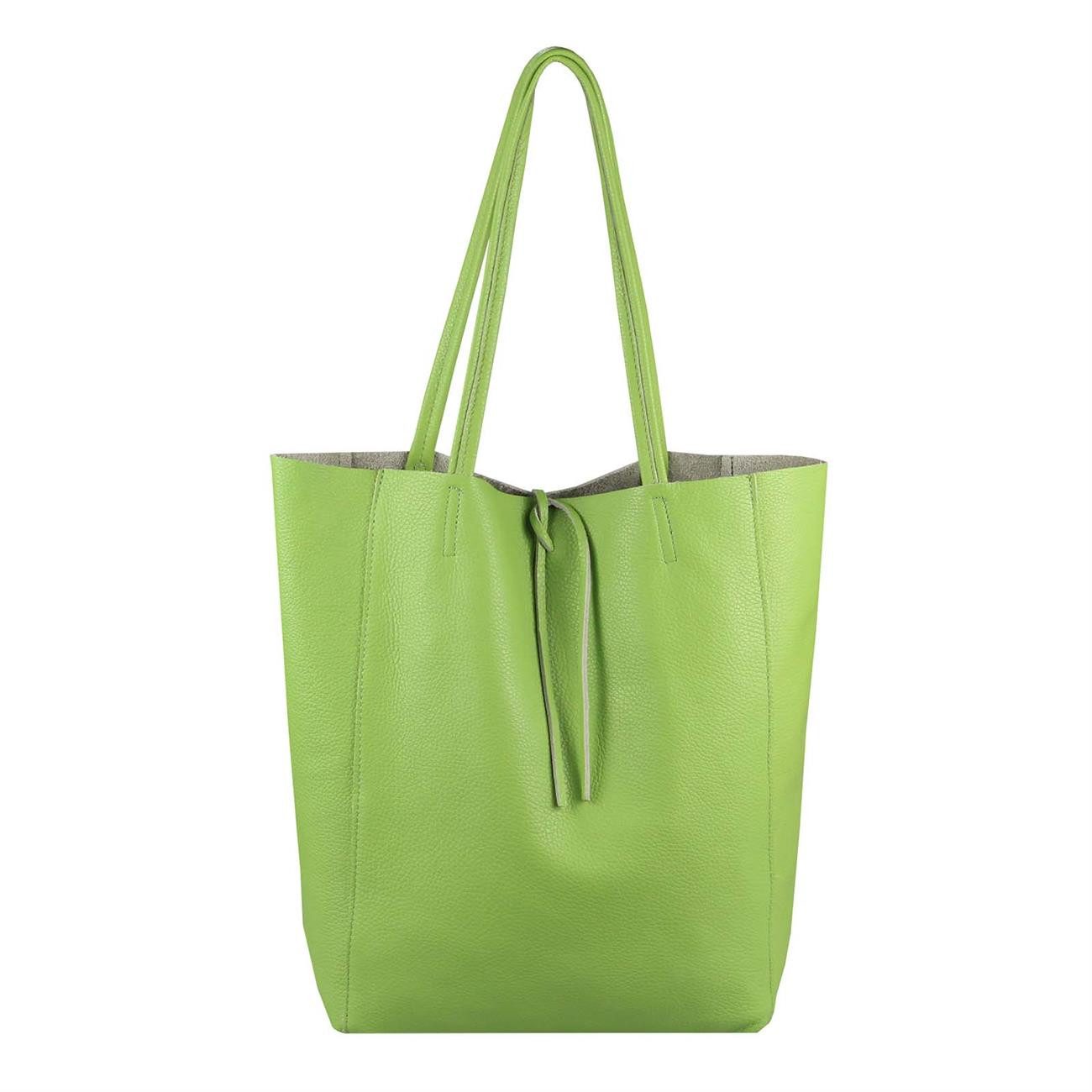 ITALYSHOP24 Schultertasche Made in Italy Damen Leder Tasche Schultertasche, ein Leichtgewicht, als Handtasche, Henkeltasche tragbar