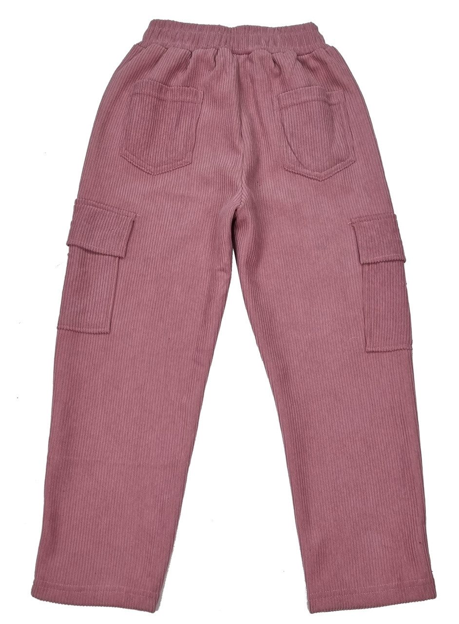 Girls Fashion Thermohose Thermohose Winterhose Mädchen Cordhose Hose warm gefüttert MT8091 gefüttert, in Unifarbe, mit elastischem Bund