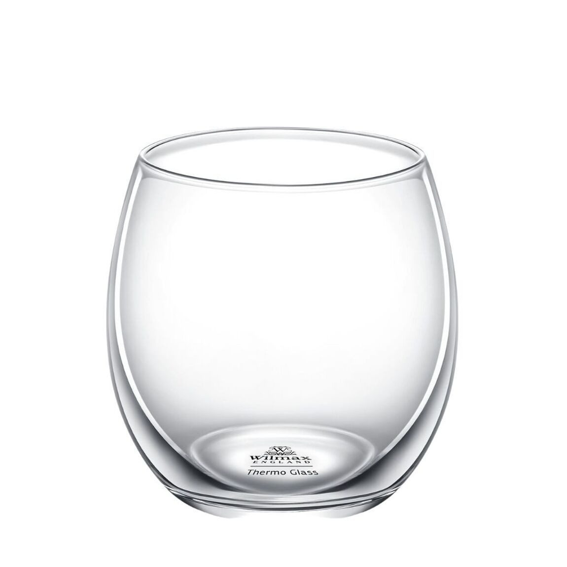Wilmax England Thermoglas, Elegantes Thermoglas-Getränkeglas für Saft und Wasser 530 ml