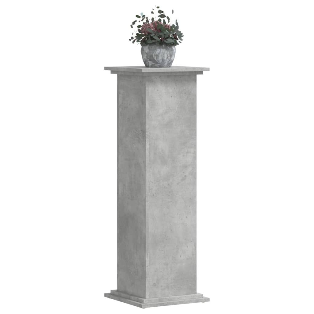 vidaXL Blumenständer Pflanzenständer Betongrau 33x33x100 cm Holzwerkstoff ( günstig online kaufen