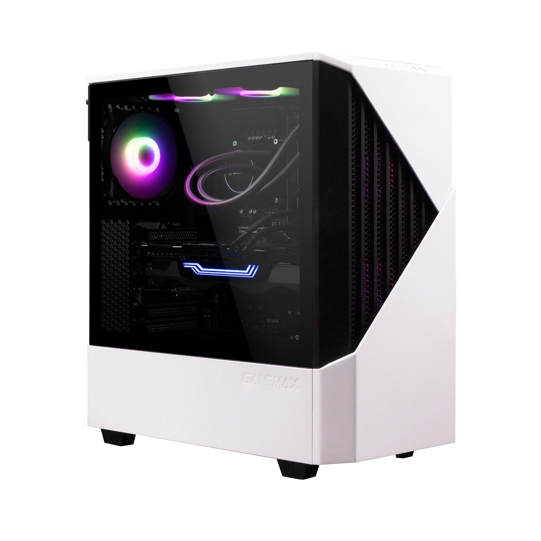 GAMEMAX Horizon 7973 AMD Ryzen 7 5700X 16GB 1TB SSD RTX 5070 Gaming-PC (AMD Ryzen 7 5700X, RTX 5070, 16 GB RAM, 1000 GB SSD, Wasserkühlung, Windows 11, Wasserkühlung)