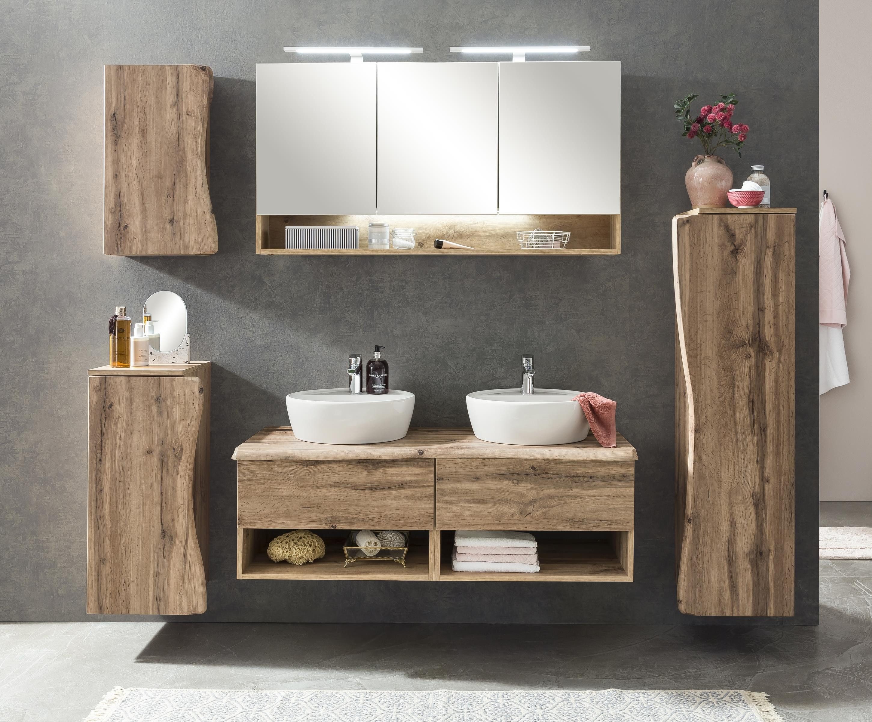 HELD MÖBEL Midischrank aus MDF in wotaneiche mit einer Tür und 4 Einlegeböd günstig online kaufen