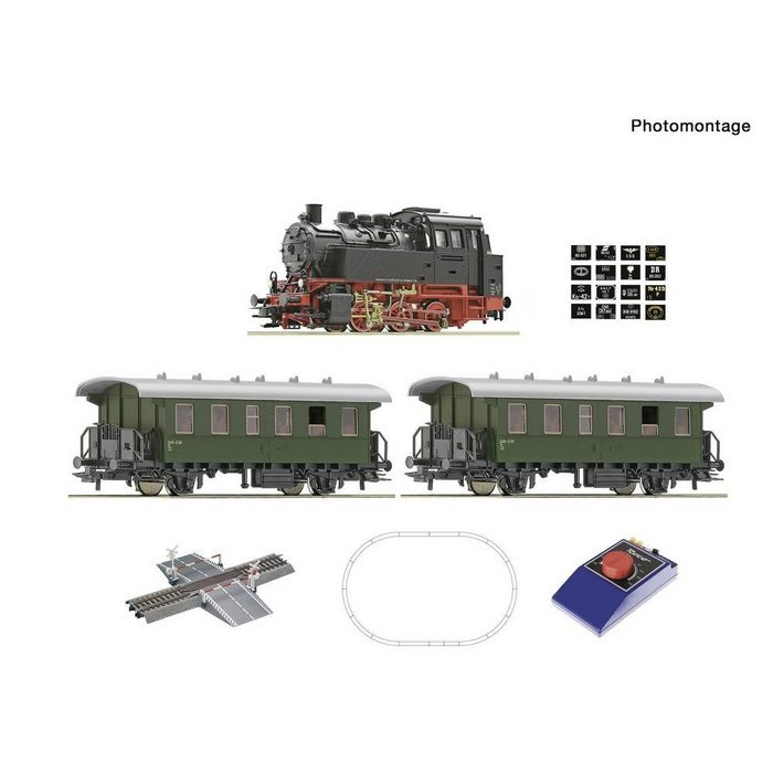 Roco Modelleisenbahn Startpaket H0 Analog Start-Set Dampflok BR 80 mit