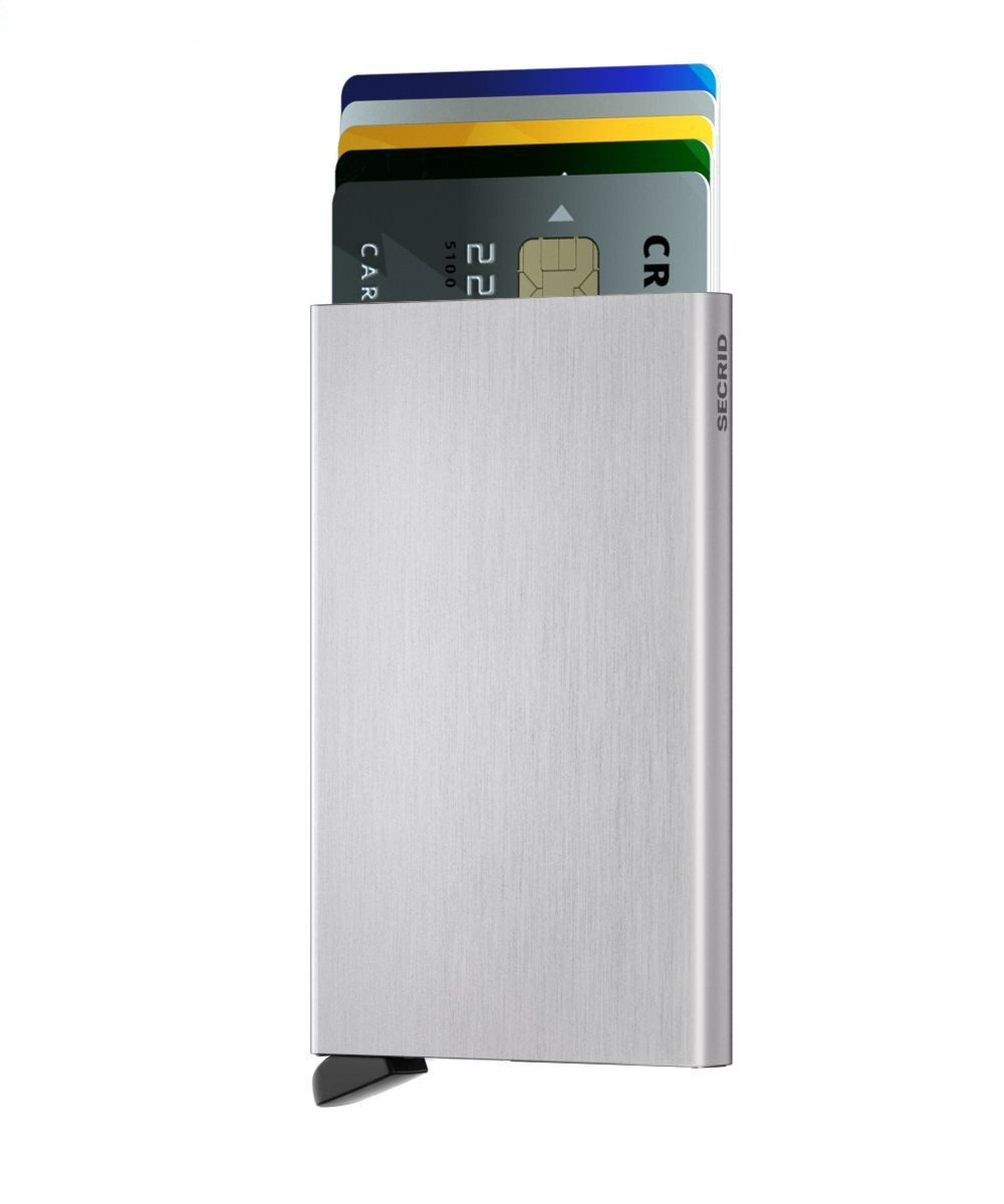 SECRID Geldbörse - Kompakter Secrid Cardprotector - Kartenhalter mit RFID Schutz, Silbe