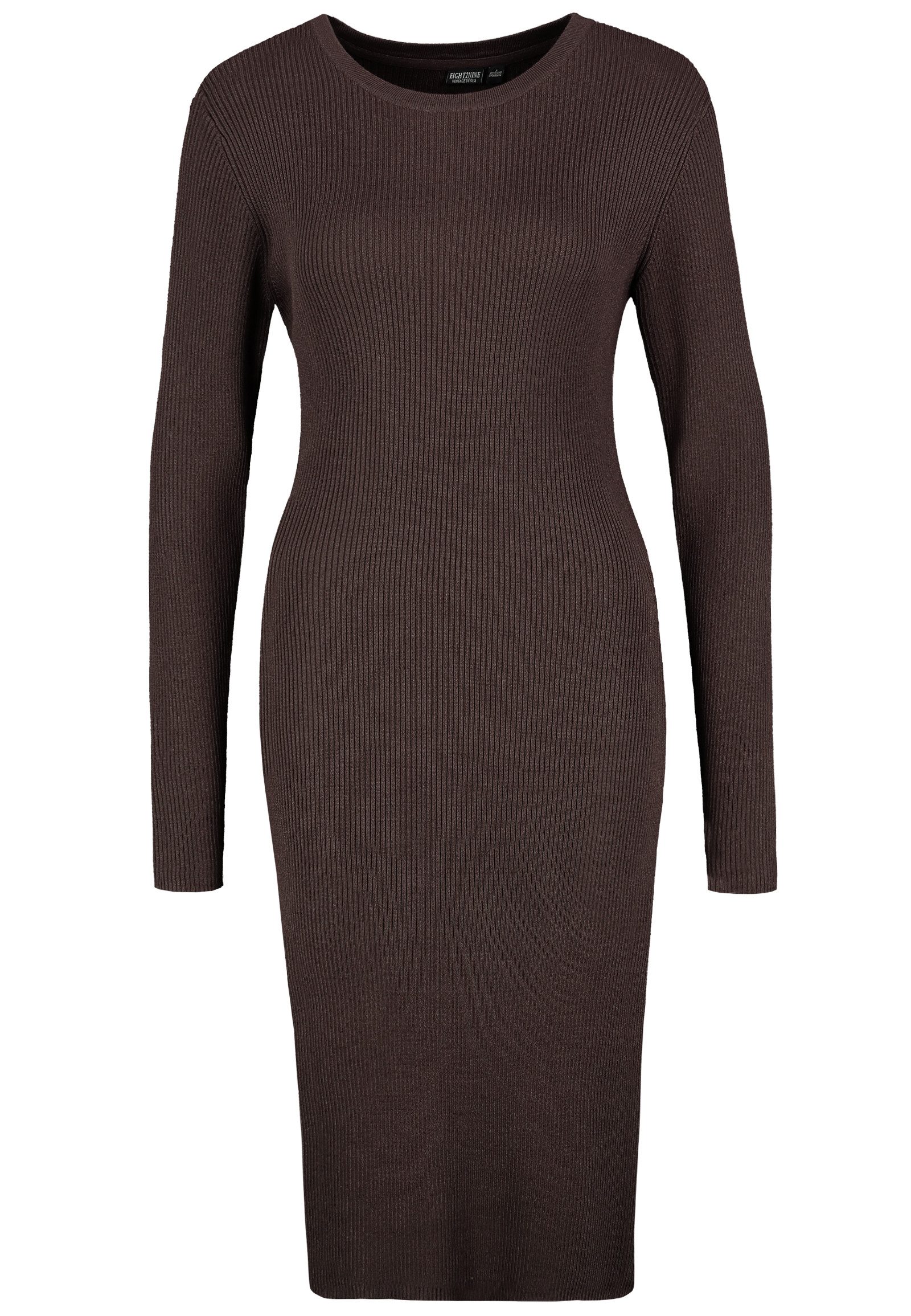 Eight2Nine Shirtkleid Geripptes, figurbetontes Outfit mit langen Ärmeln (la günstig online kaufen