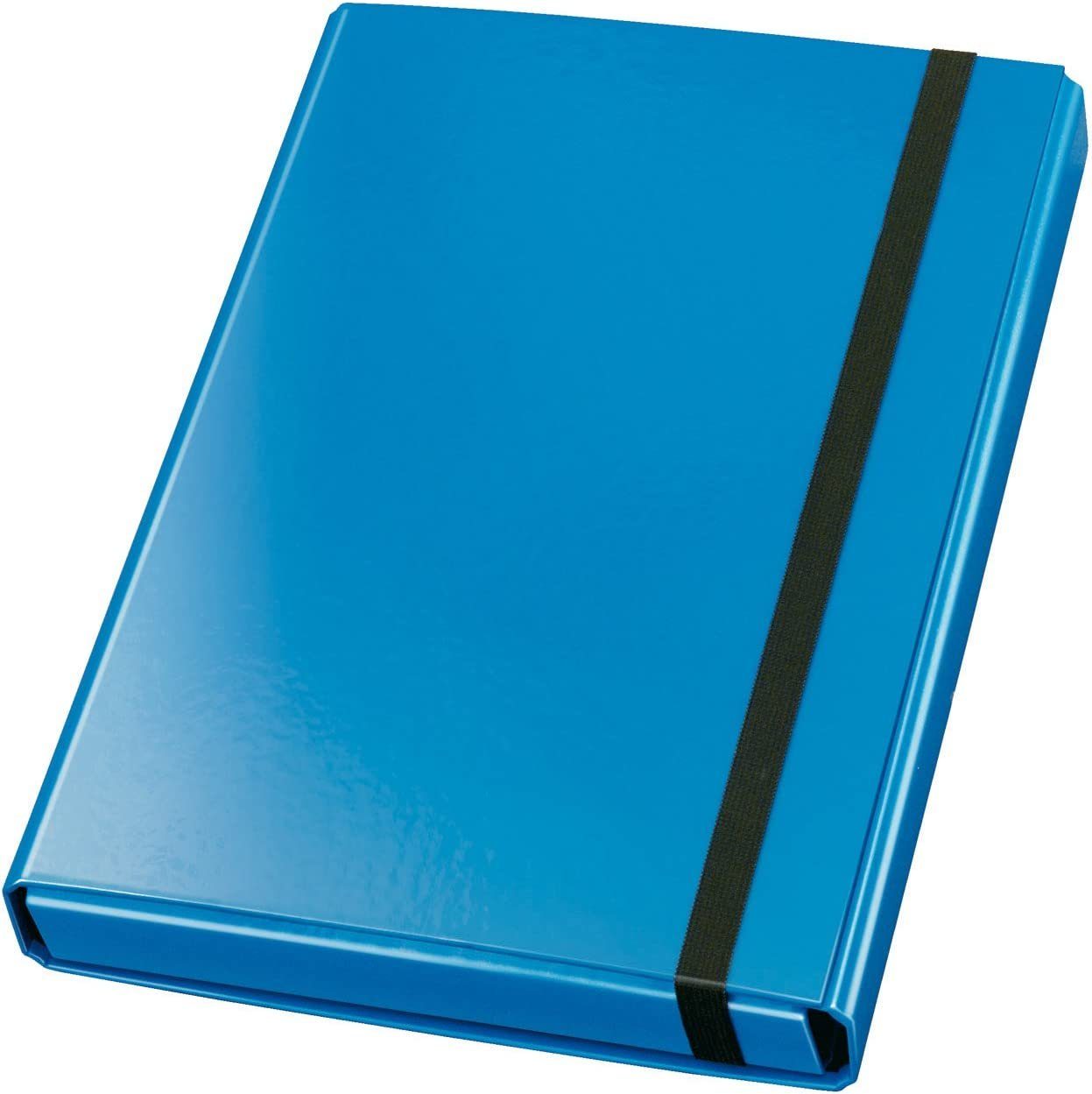 VELOFLEX Organisationsmappe Sammelmappe PP A4 40mm Velocolor hellblau Gummizug
