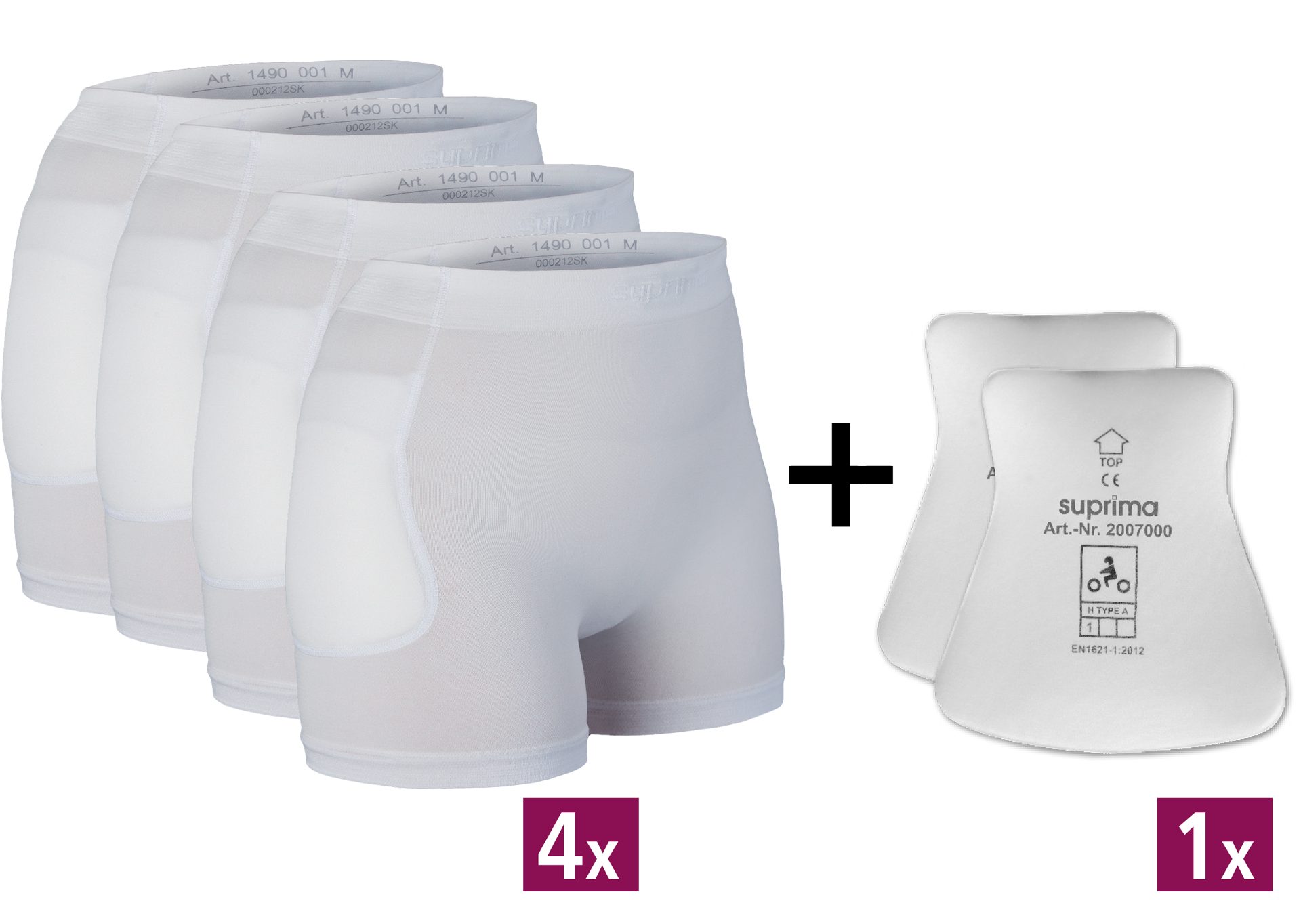 Hüftschutz Hüftschutz Set5 4x Slip1490 + 1x 2007