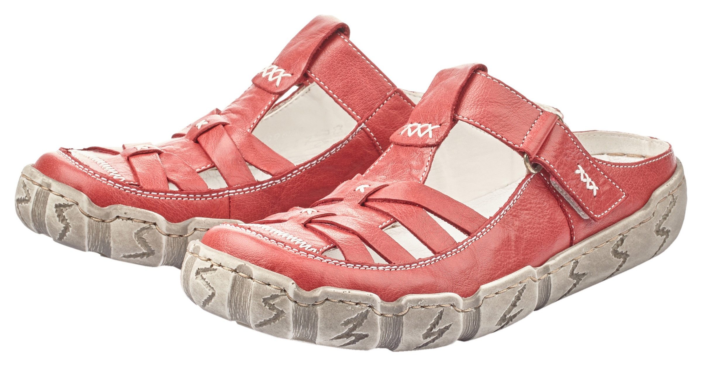 Rieker Clog Sabot, Sommerschuh, Schlappen, Hausschuh mit Ziernähten