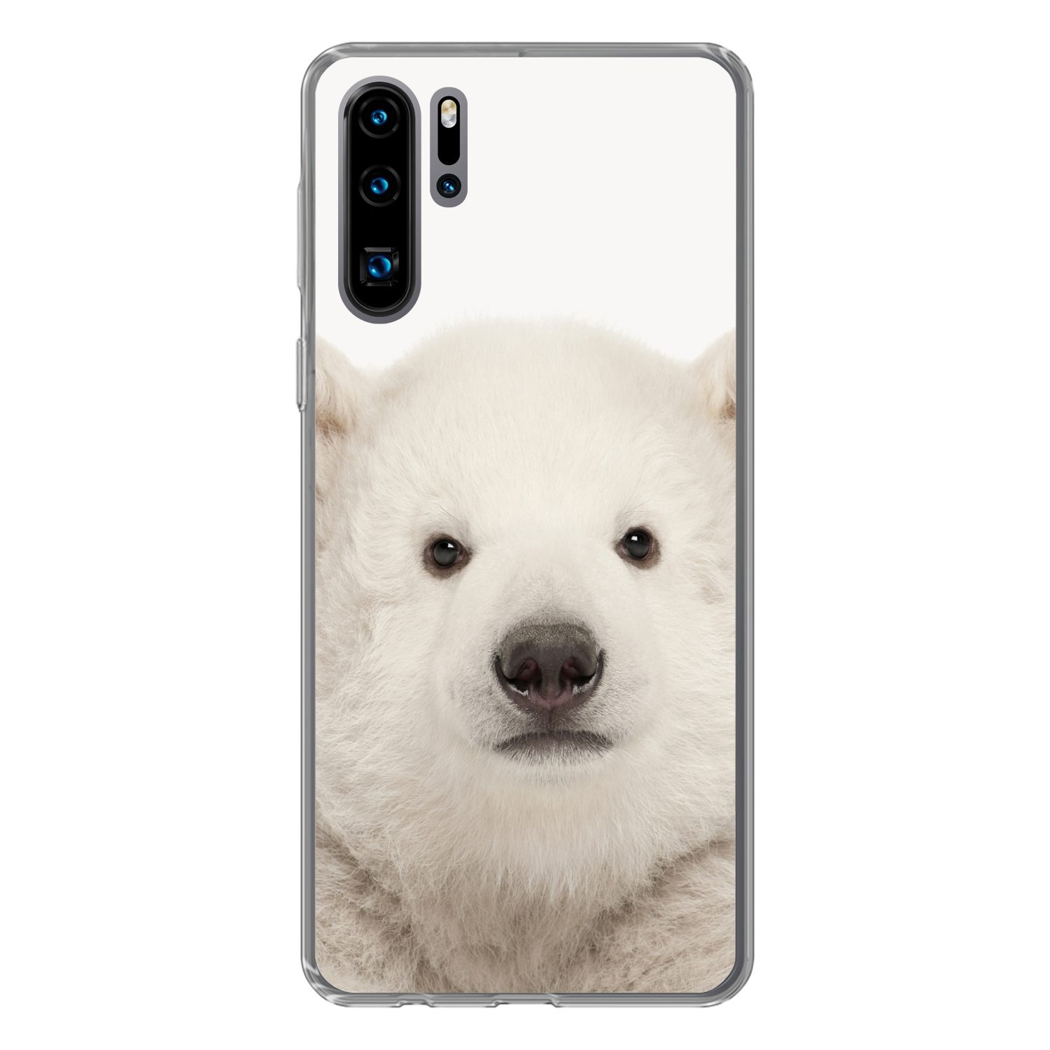 Handyhülle für Huawei P30 Pro Eisbär - Tiere - Weiß - Kinder - Jungen - Mädchen