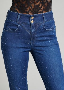 Schiffhauer Munich Skinny-fit-Jeans Monte Carlo mit Strassveredelung