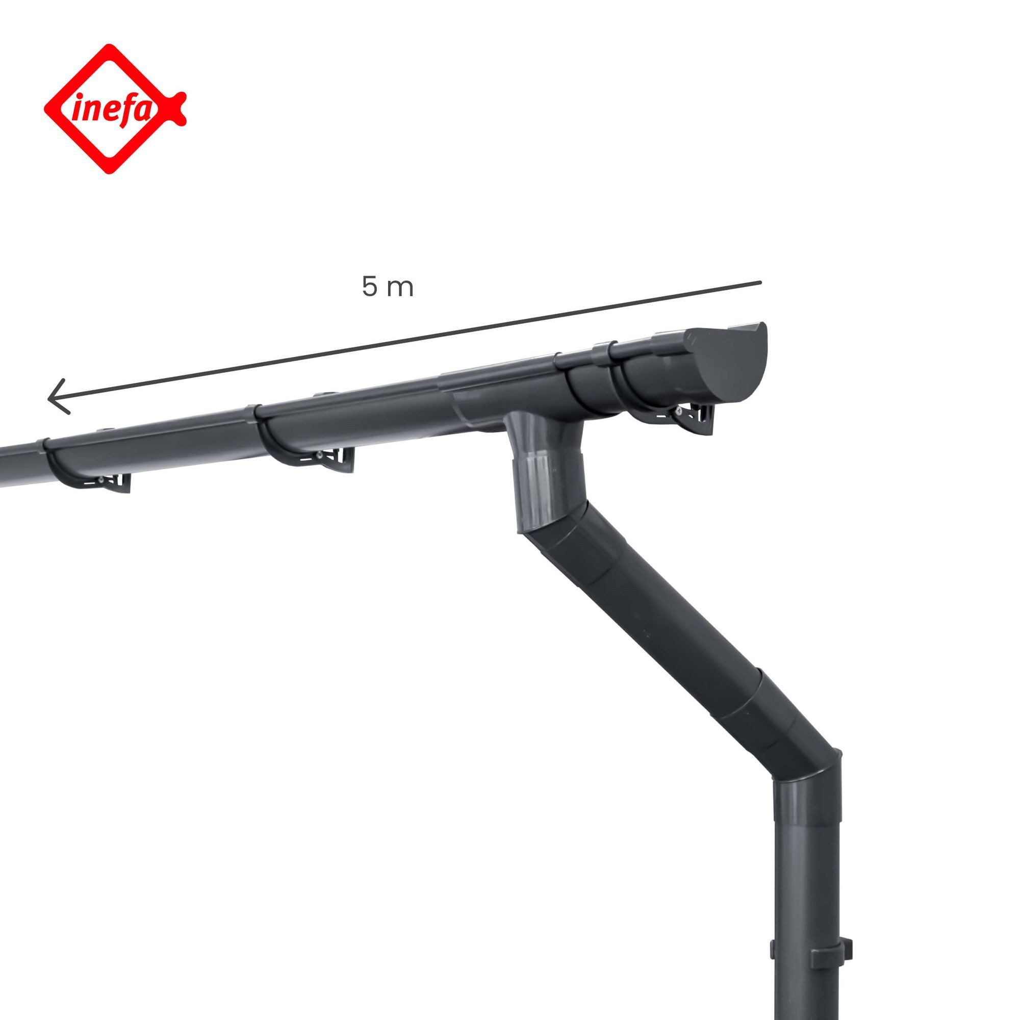 INEFA Dachrinne Dachrinnen Set Gartenhaus, Carport, günstig online kaufen