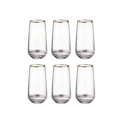 BUTLERS Longdrinkglas »TOUCH OF GOLD«, Glas