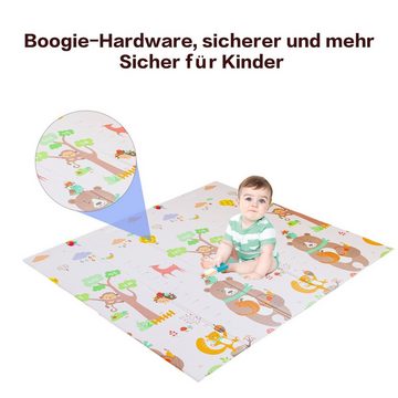 IKIDO Spielmatte faltbar Baby Spielmatte, Doppelseitig rutschfest, formamidfrei, sicher und zuverlässig.