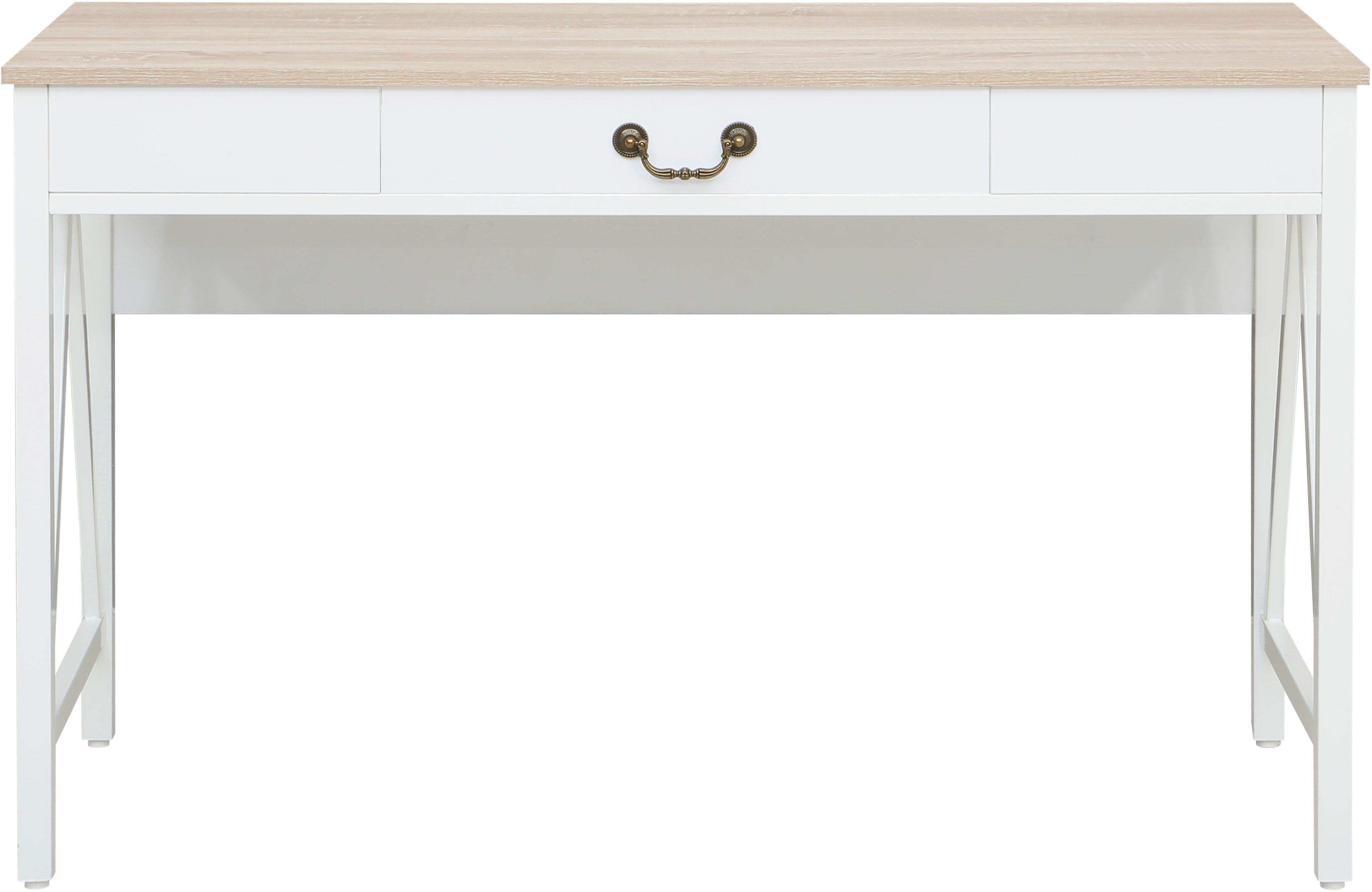 Home affaire Schreibtisch Bellerie, Landhausoptik, Soft-Close, günstig online kaufen