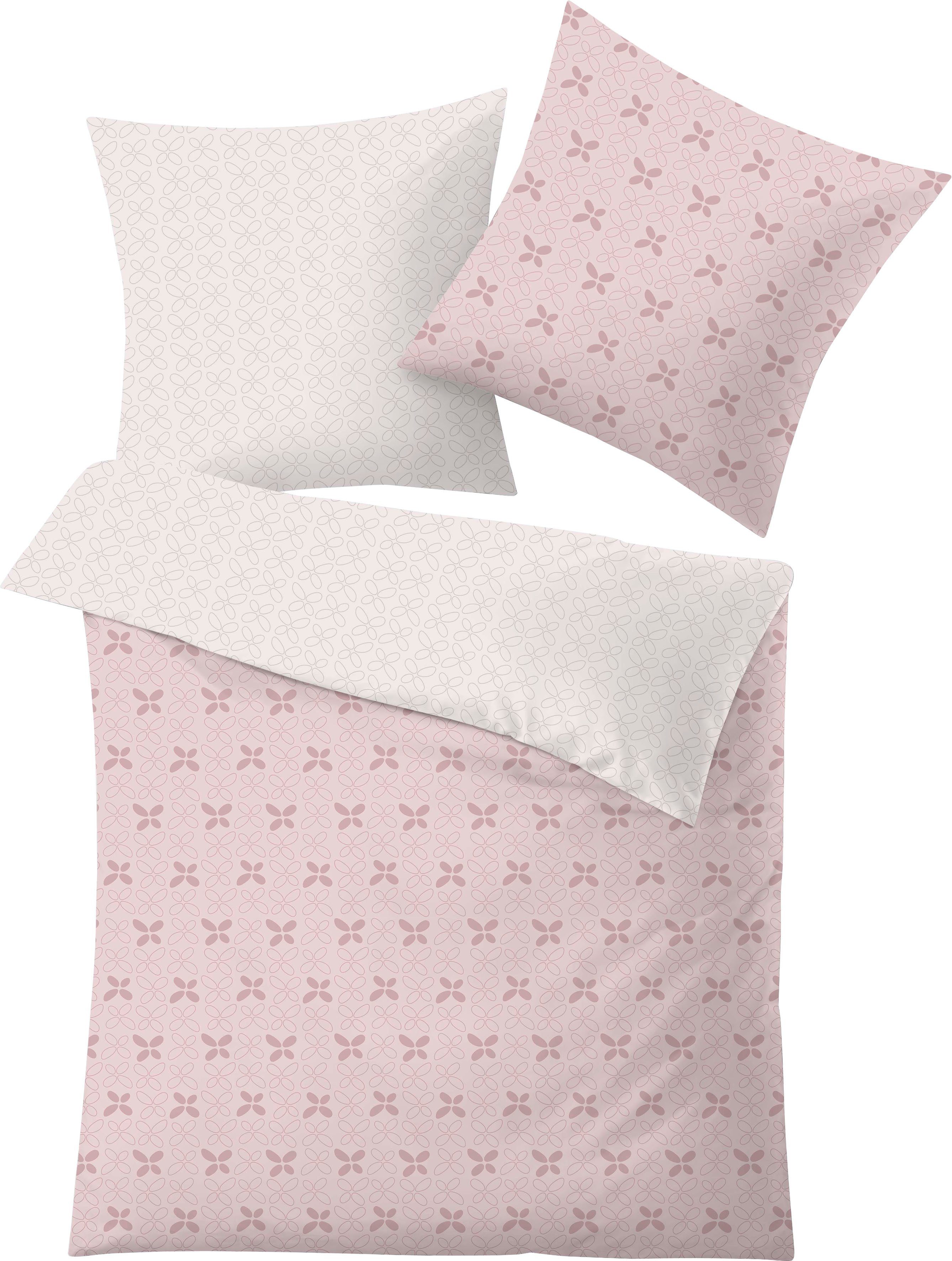 Kleine Wolke Bettwäsche Lucy, Mako-Satin, 2 teilig, mit modernen Blüten