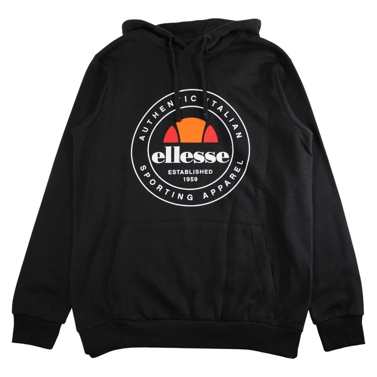 Ellesse Hoodie ELLESSE Sweatshirt mit Kapuze Herren Schwarz S-XXL Ellesse Herren Sweatshirt mit Kapuze
