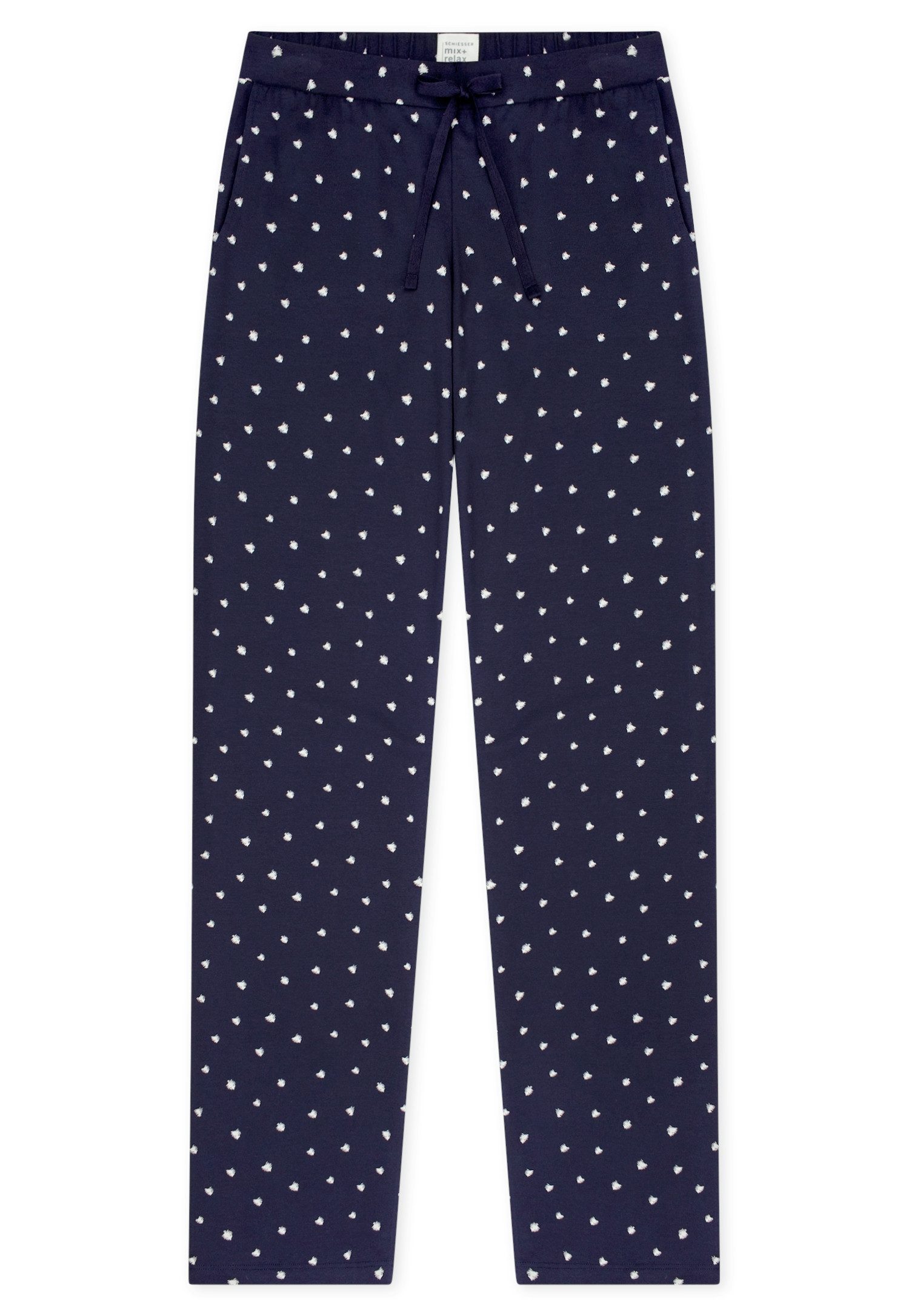 Schiesser Pyjamahose Mix + Relax Cotton-Mix, Gummizug, Bindeband, seitliche Taschen