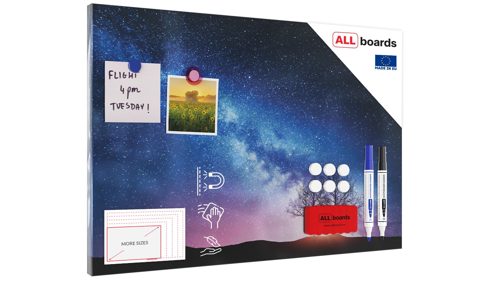 ALLboards Magnettafel Metallische Magnettafel, MetalBoard, MILCHSTRASSE günstig online kaufen