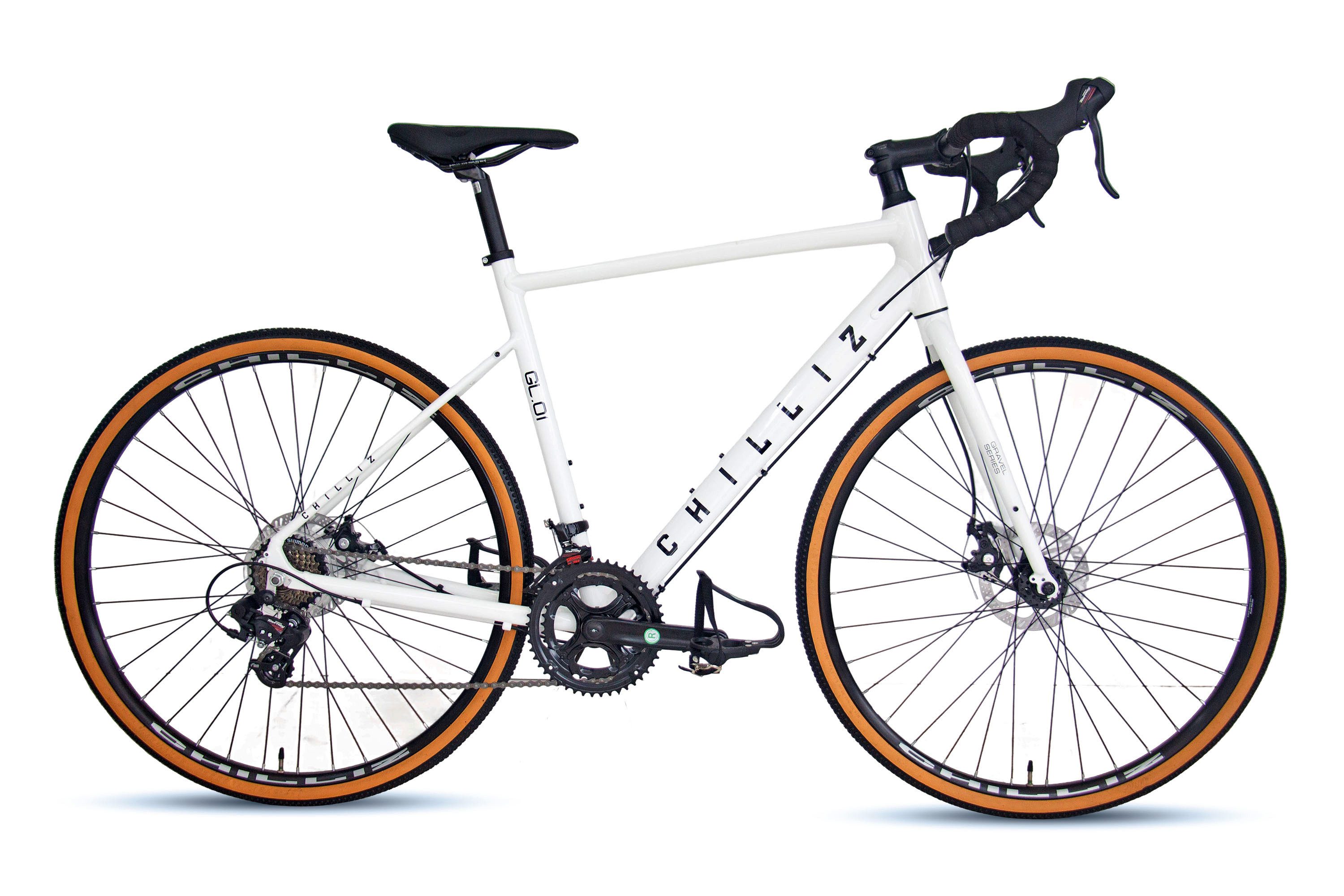 CHILLIZ Gravelbike GL.01, Shimano Tourney Schaltwerk, Kettenschaltung