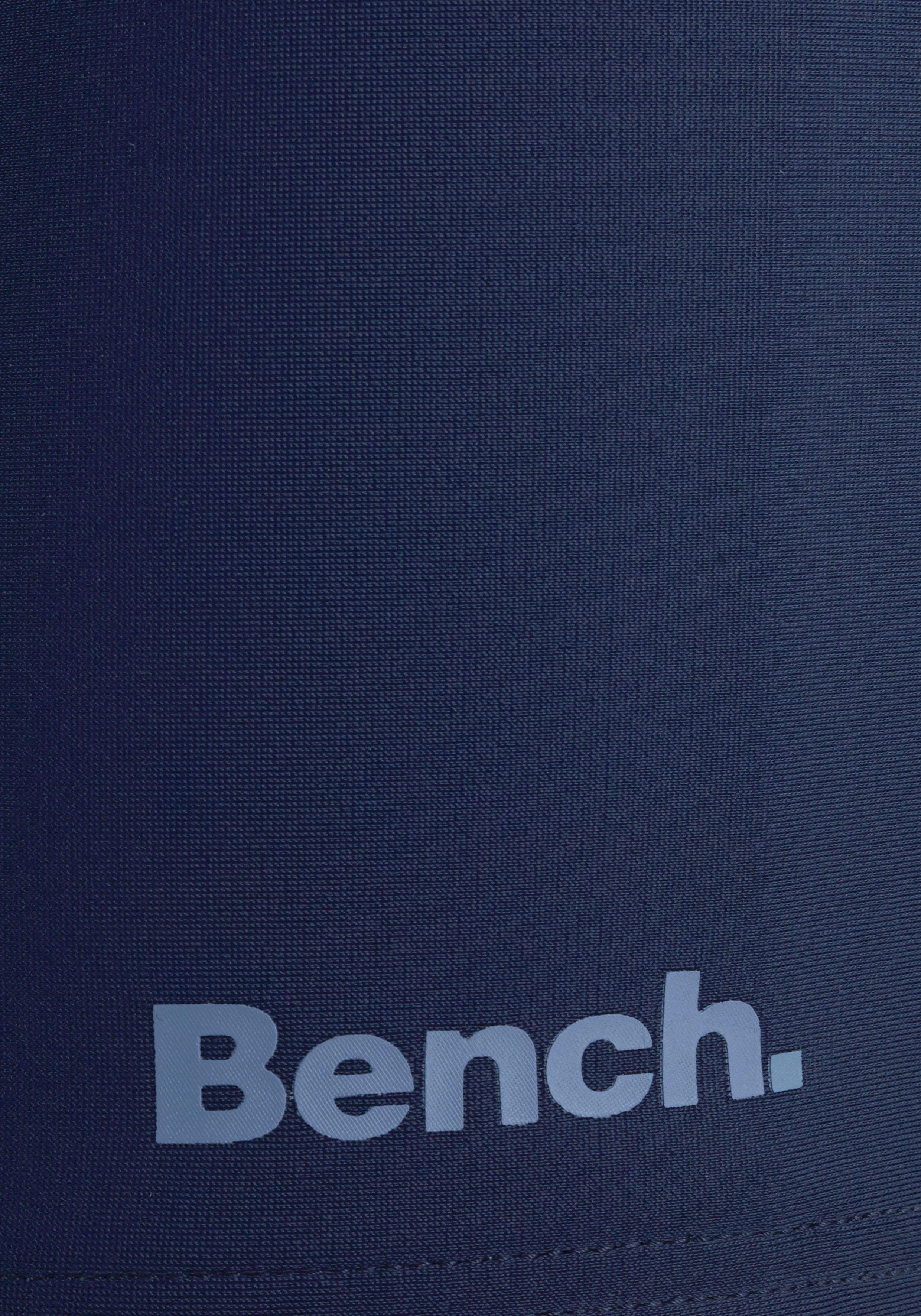 Logodruck Bench. mit marine Boxer-Badehose