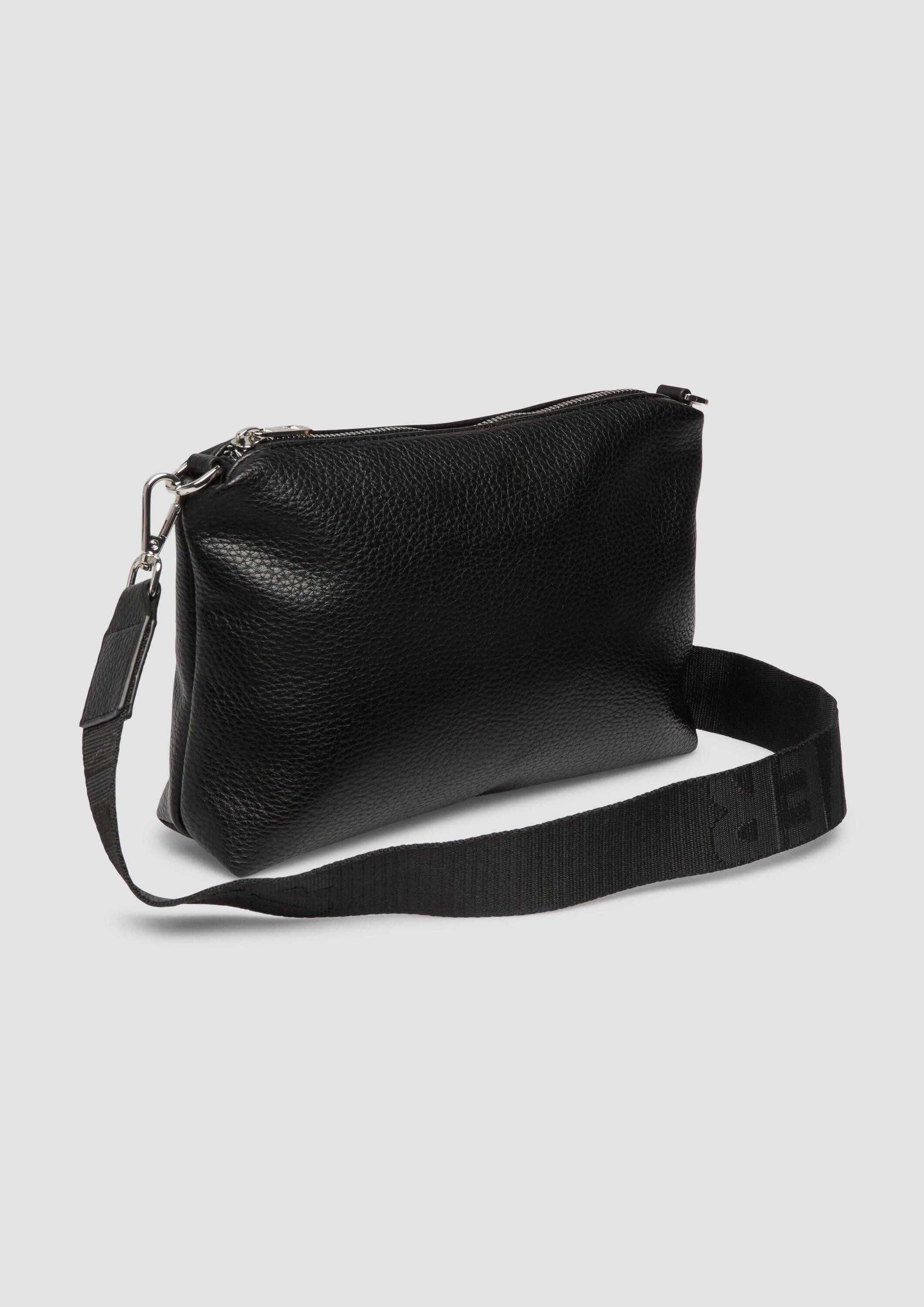 s.Oliver Schultertasche Tasche, City-Bag in Leder-Optik mit abnehmbarem Schultergurt