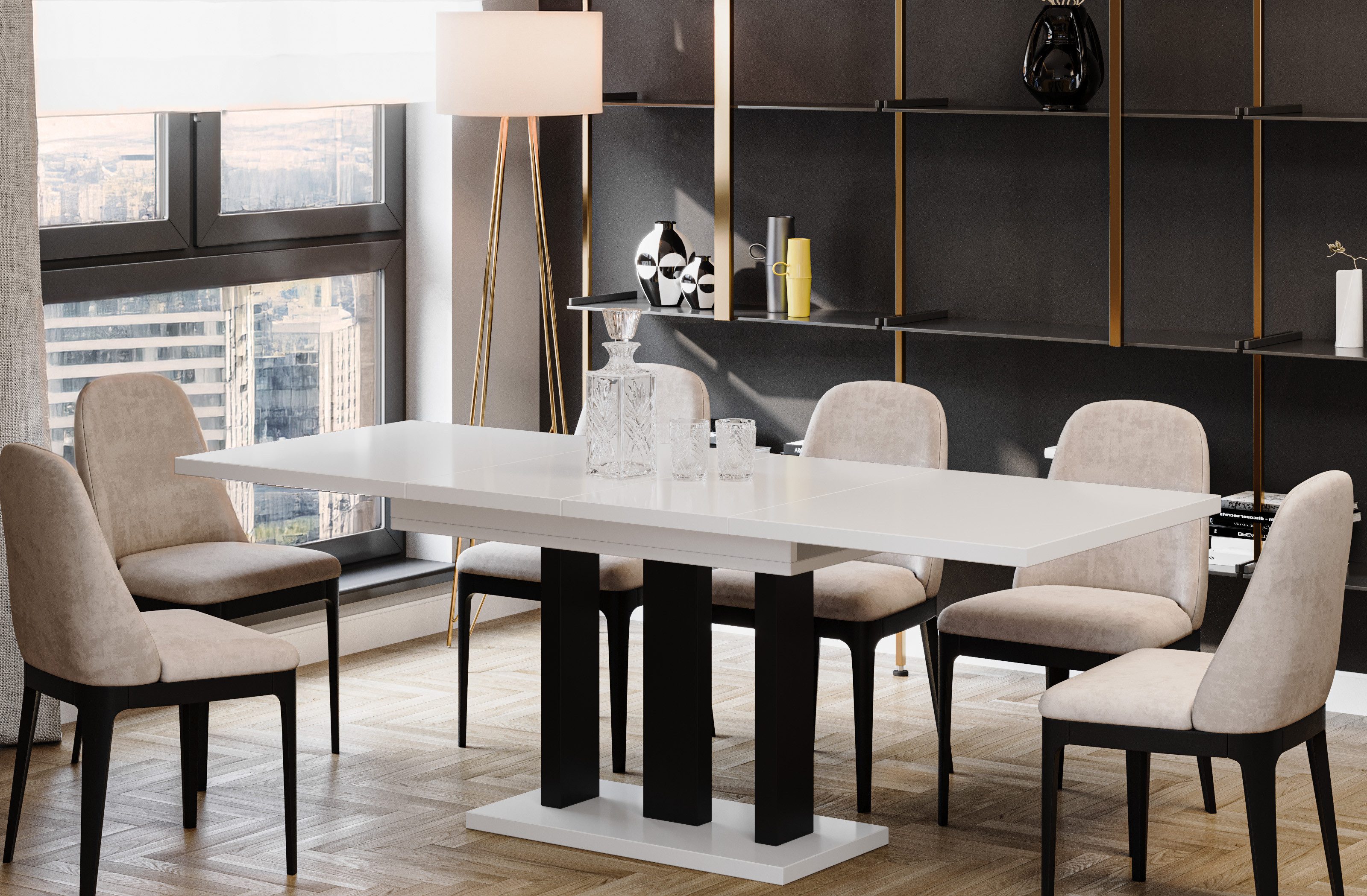 Endo-Moebel Esstisch Appia Esstisch 130–210cm ausziehbar für 8 Personen Tis günstig online kaufen