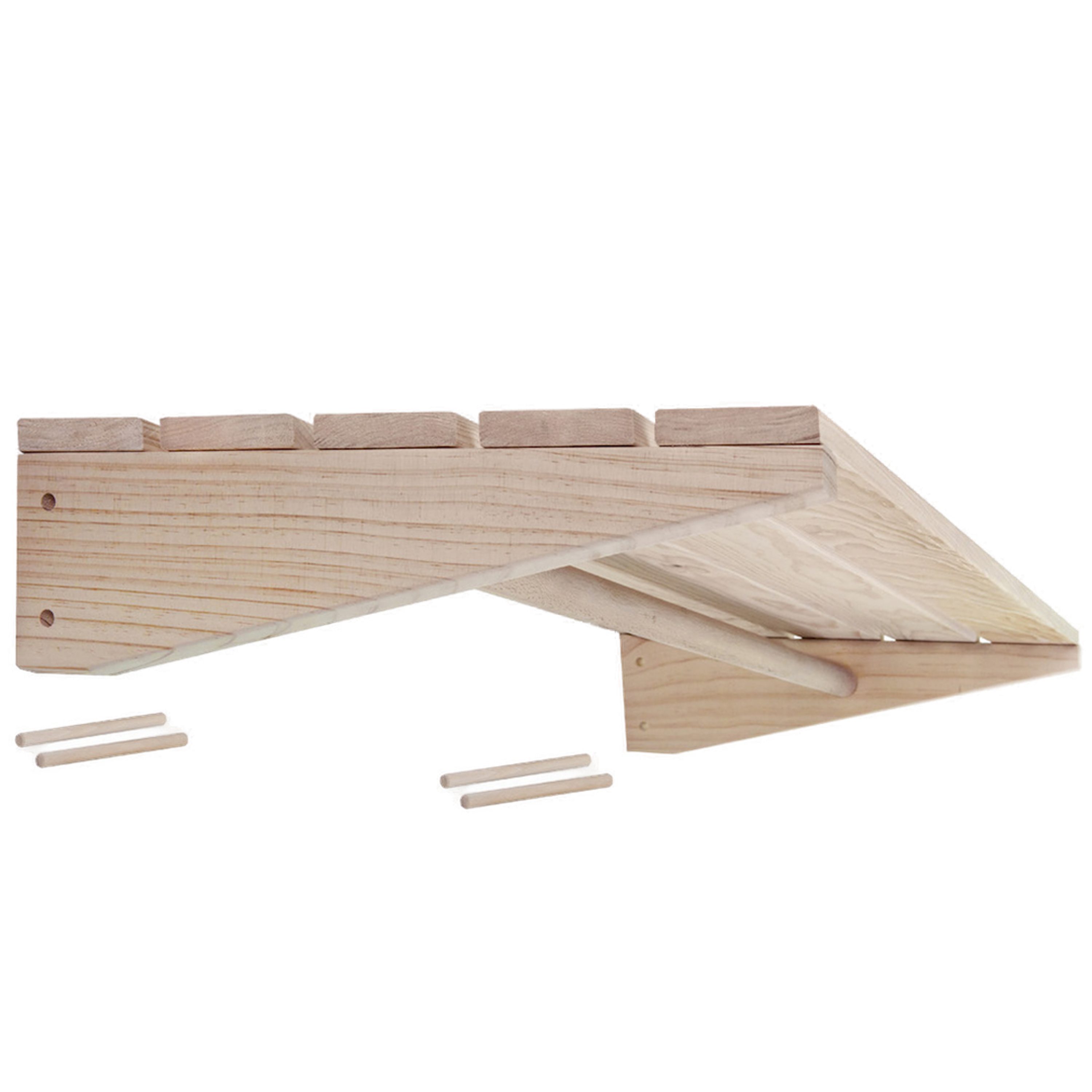 Astigarraga Kit Line Wandregal Wally Regalwand - Tiefes Regalbrett mit integrierter Kleiderstange