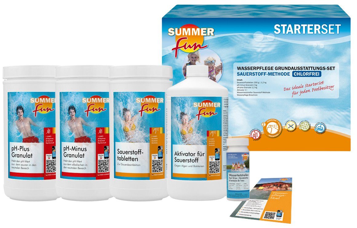 SUMMER FUN Poolpflege »Starterset Sauerstoff Maxipack«, (Set), 6tlg