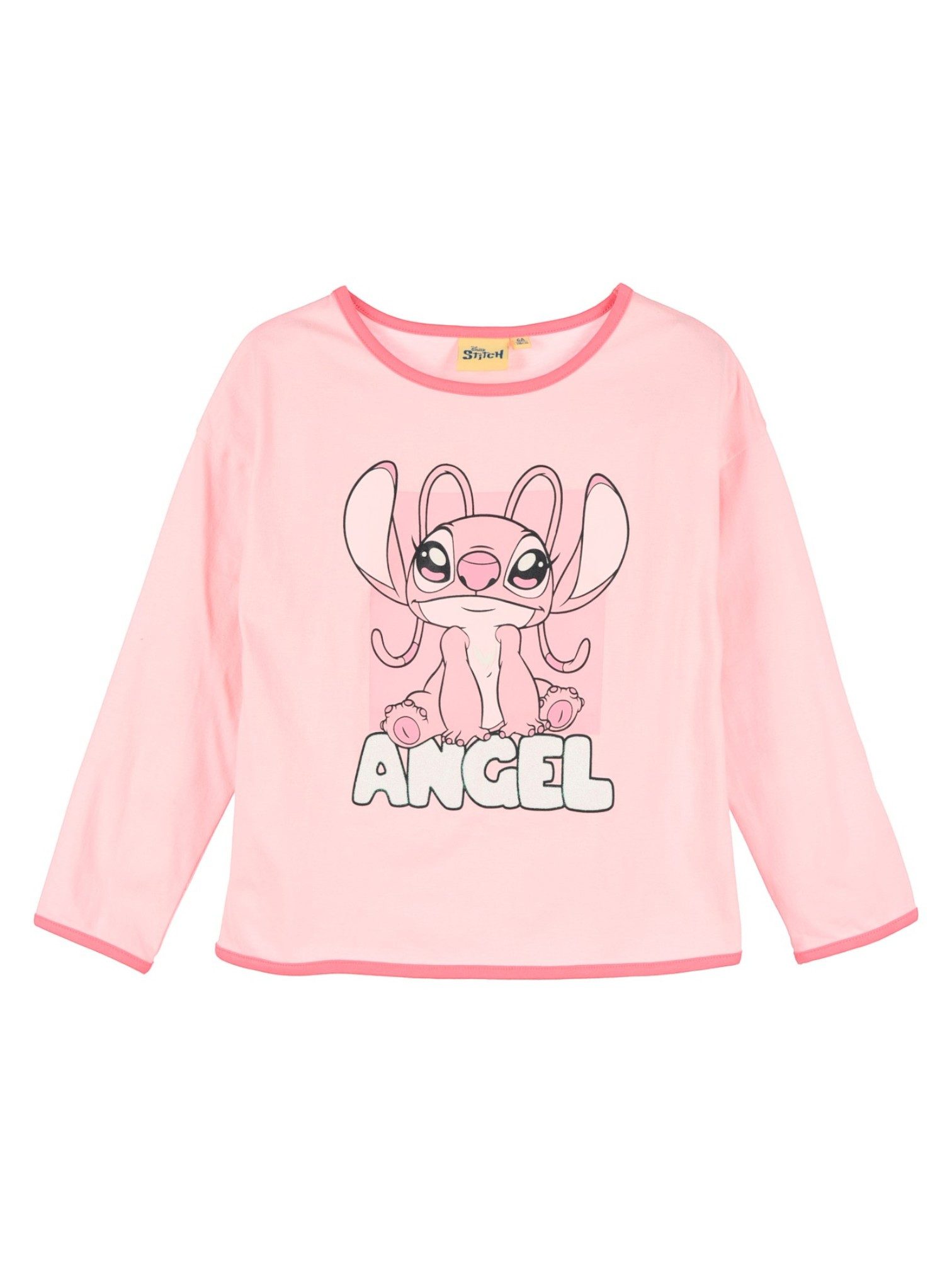 Lilo & Stitch Langarmshirt Angel Mädchen Shirt aus Baumwolle Gr. 98 - 128 cm