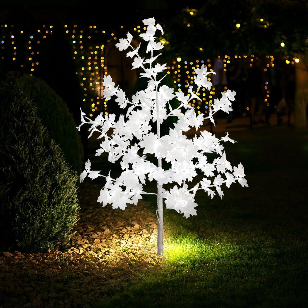 MARELIDA LED Baum LED Lichterbaum mit Stern Weihnachtsbaum 1,2m 70 LED  Außen Terrasse, LED Classic, warmweiß (2100K bis 3000K)