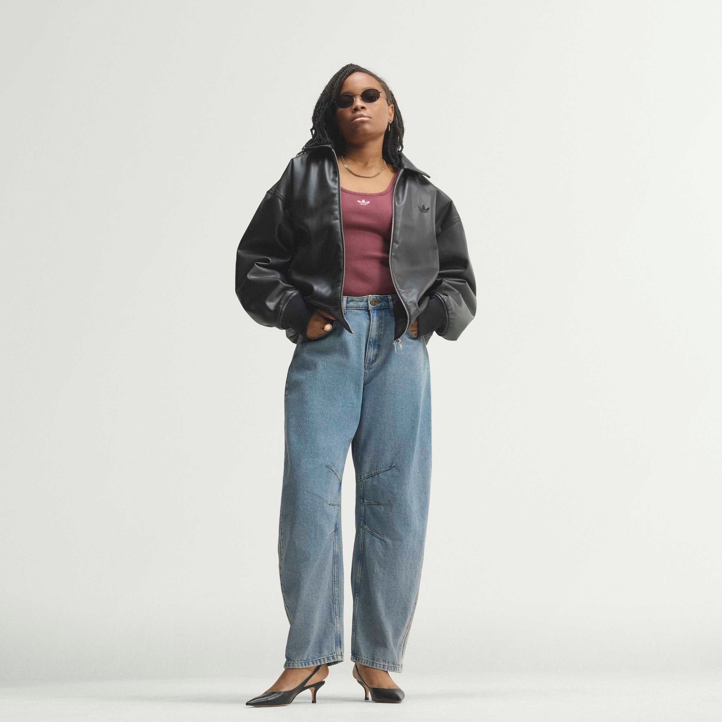 adidas Originals Loose-fit-Jeans, HOHER BUND