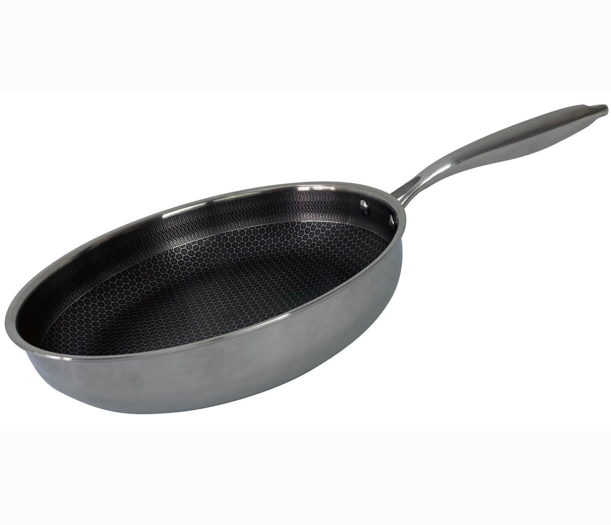 Ø28cm Edelstahl Schmorpfanne Pfanne Cheffinger Edelstahl Cheffinger, Material: Induktion Bratpfanne Schmorpfanne