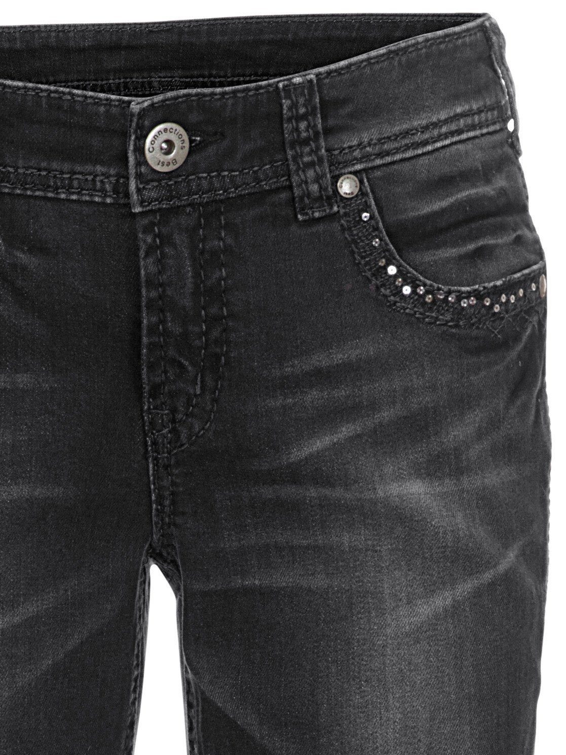 heine Bequeme Jeans Bauchweg-Jeans leicht vertieft – Bild 5 von 5
