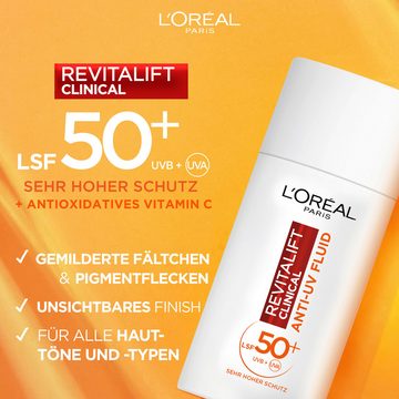 L'ORÉAL PARIS Sonnenschutzfluid L'Oréal Paris Feuchtigkeitspflege mit LSF, mit Lichtschutzfaktor