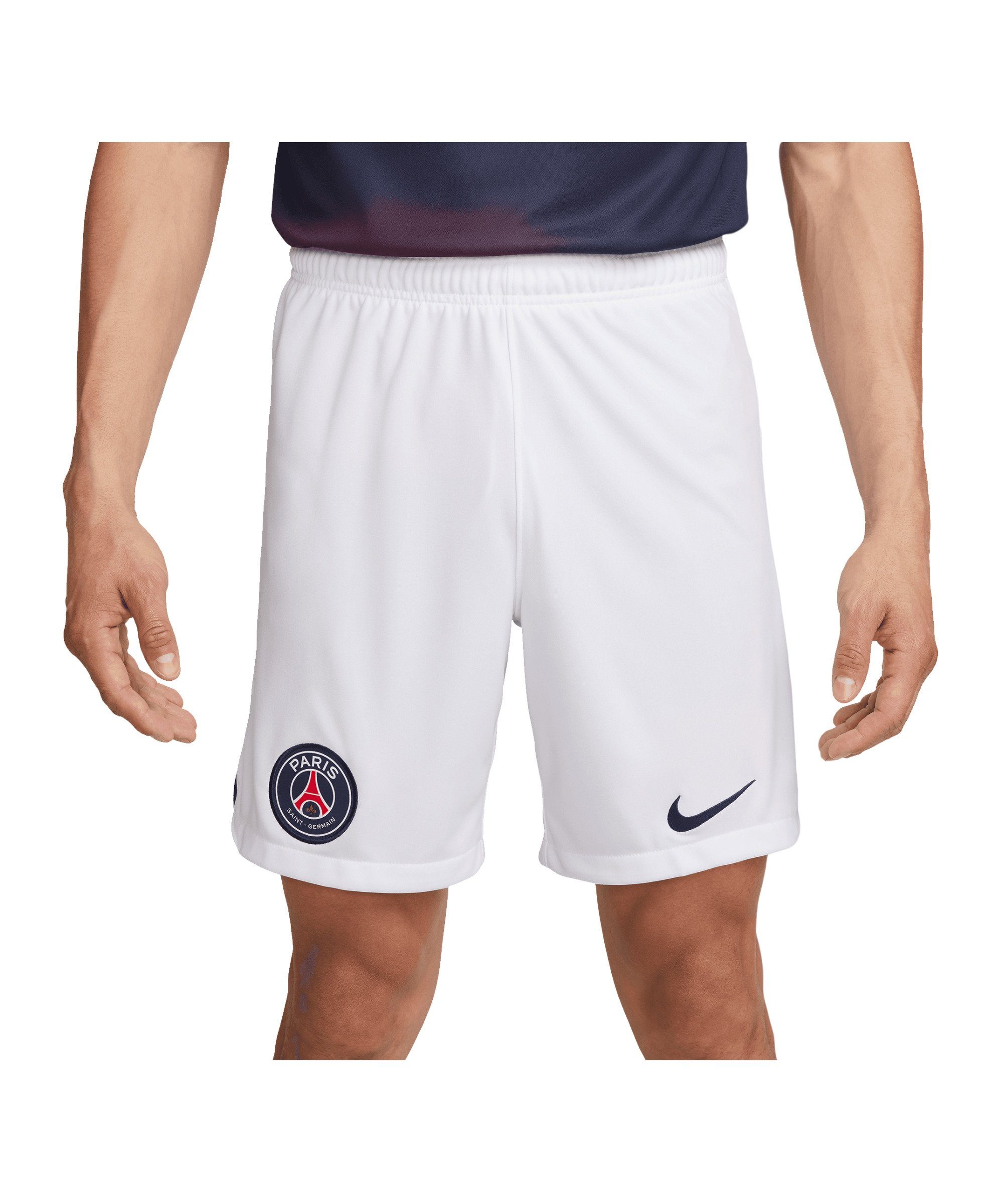 Nike Sporthose Paris St. Germain Short Home Away 23/24 weissblaublau | Turnhosen