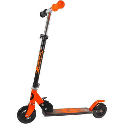Best Sporting Scooter 125er Schwarz Orange 10267334, klappbar Roller Tretroller Kinderroller