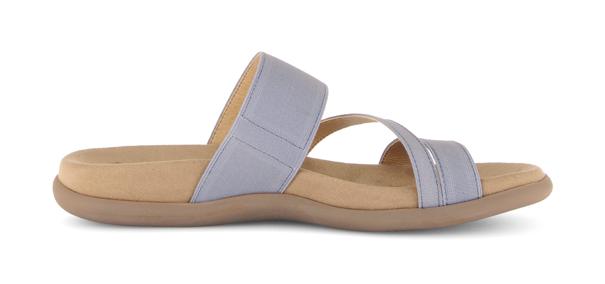 Gabor Pantolette Keilabsatz, Sommerschuh, Schlappen mit atmungsaktivem Lederfutter